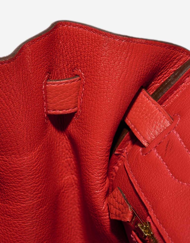 Hermès Birkin 35 Clémence Rouge Tomate Signes d'usure | Vendre votre sac de créateur