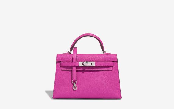 Hermès Kelly Mini Chèvre Mysore Magnolia Front | Verkaufen Sie Ihre Designertasche