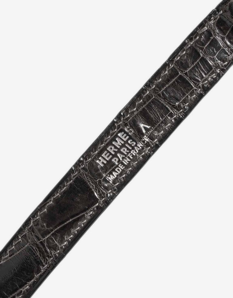 Hermès Kelly Strap Porosus Crocodile Graphite Logo | Sell your designer bag