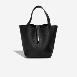 Hermès Picotin 22 Taurillon Clémence Schwarz Front | Verkaufen Sie Ihre Designer-Tasche