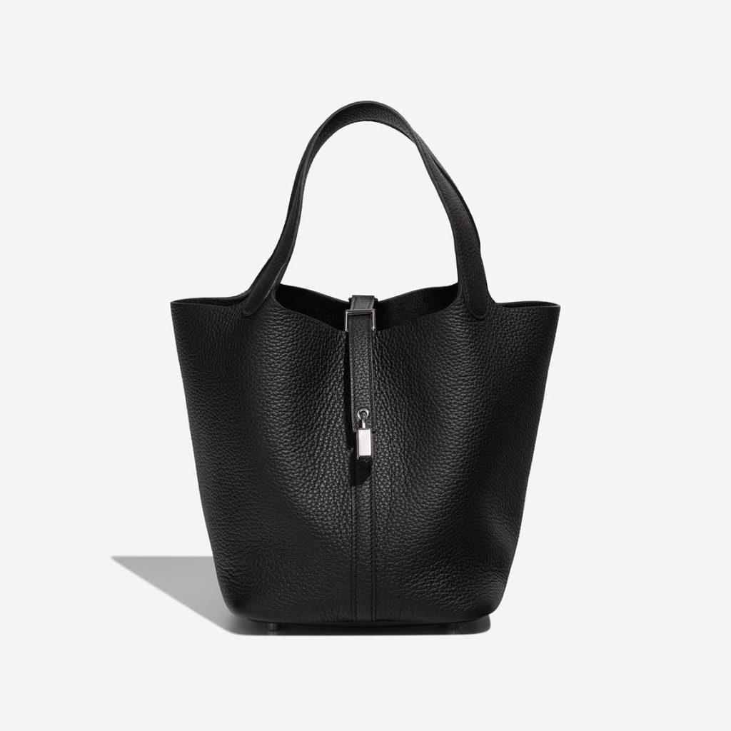 Hermès Picotin 22 Taurillon Clémence Black | SACLÀB