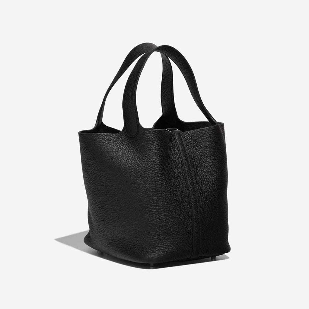 Hermès Picotin 22 Taurillon Clémence Black | SACLÀB