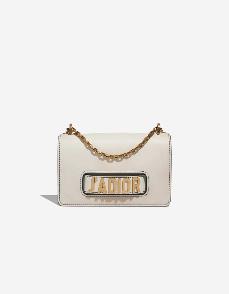 Dior J&#039;Adior Medium Kalbsleder White Front | Verkaufen Sie Ihre Designer-Tasche
