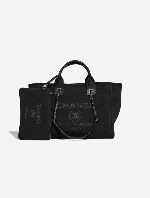 Chanel Deauville Small Cotton Black Front | Vendez votre sac de créateur