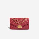 Chanel Gabrielle Flap Bag Medium Lamb Burgundy Front | Sell your designer bag