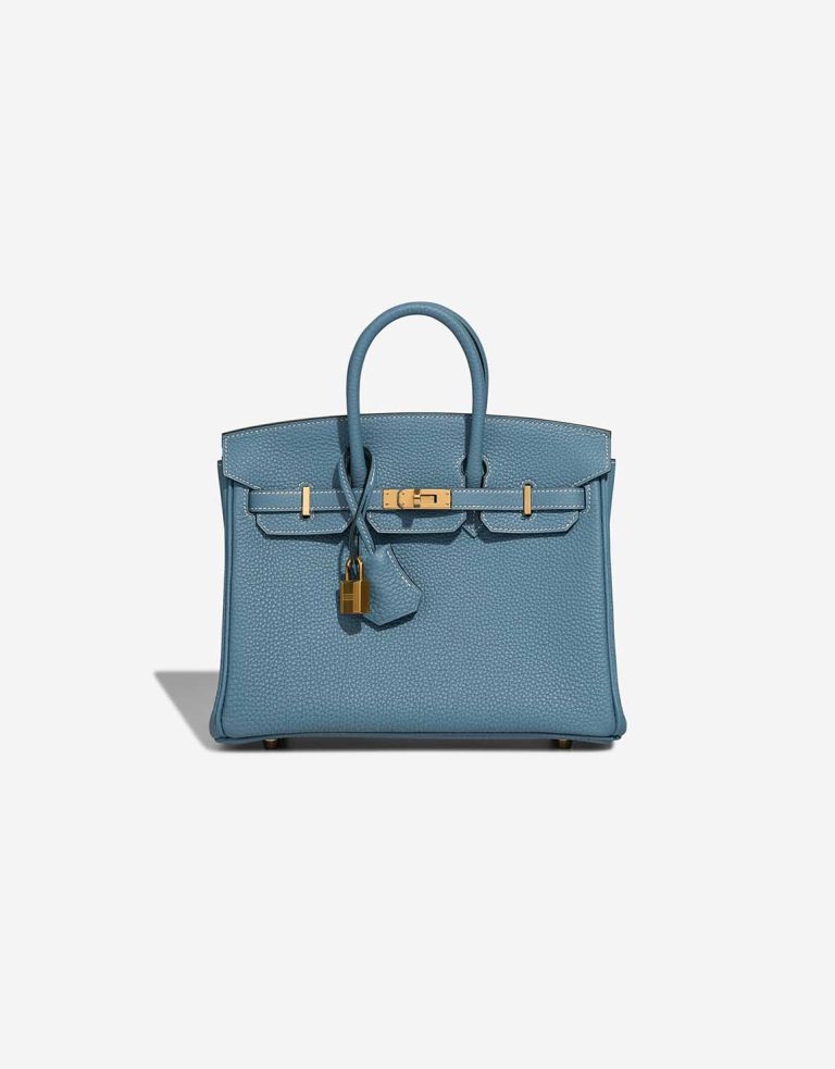 Hermès Birkin 25 Togo Bleu Jean Front | Vendre votre sac de créateur