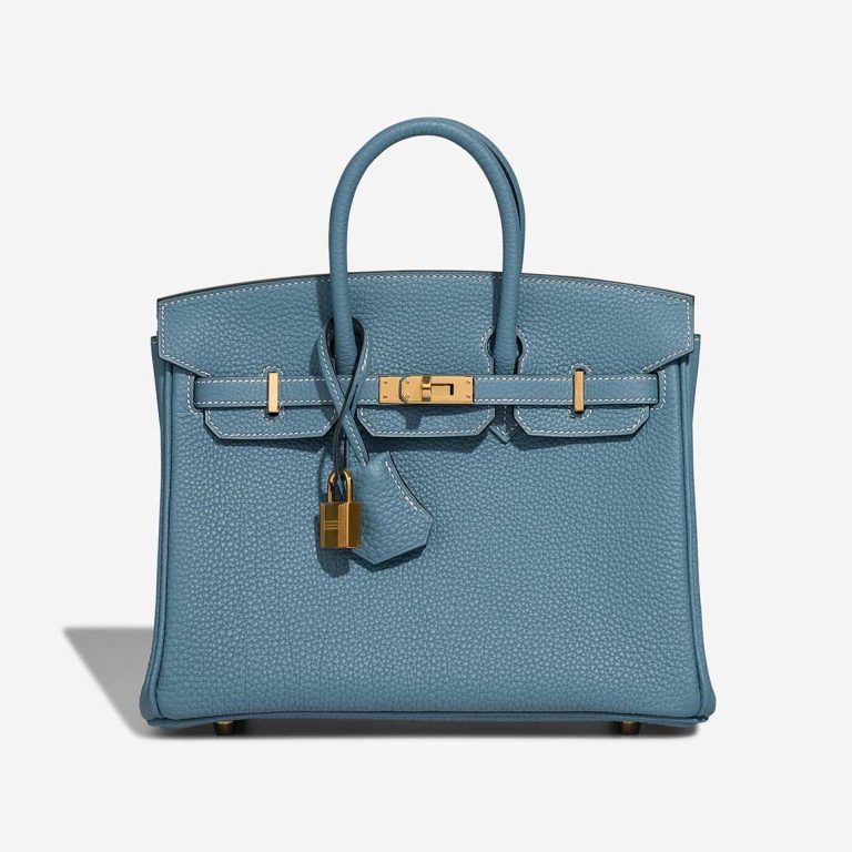 Hermès Birkin 25 Togo Bleu Jean Front | Sell your designer bag