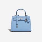 Hermès Kelly 25 Epsom Bleu Céleste Front | Verkaufen Sie Ihre Designertasche