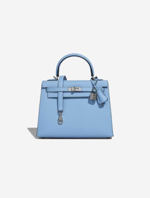 Hermès Kelly 25 Epsom Bleu Céleste Front | Verkaufen Sie Ihre Designertasche