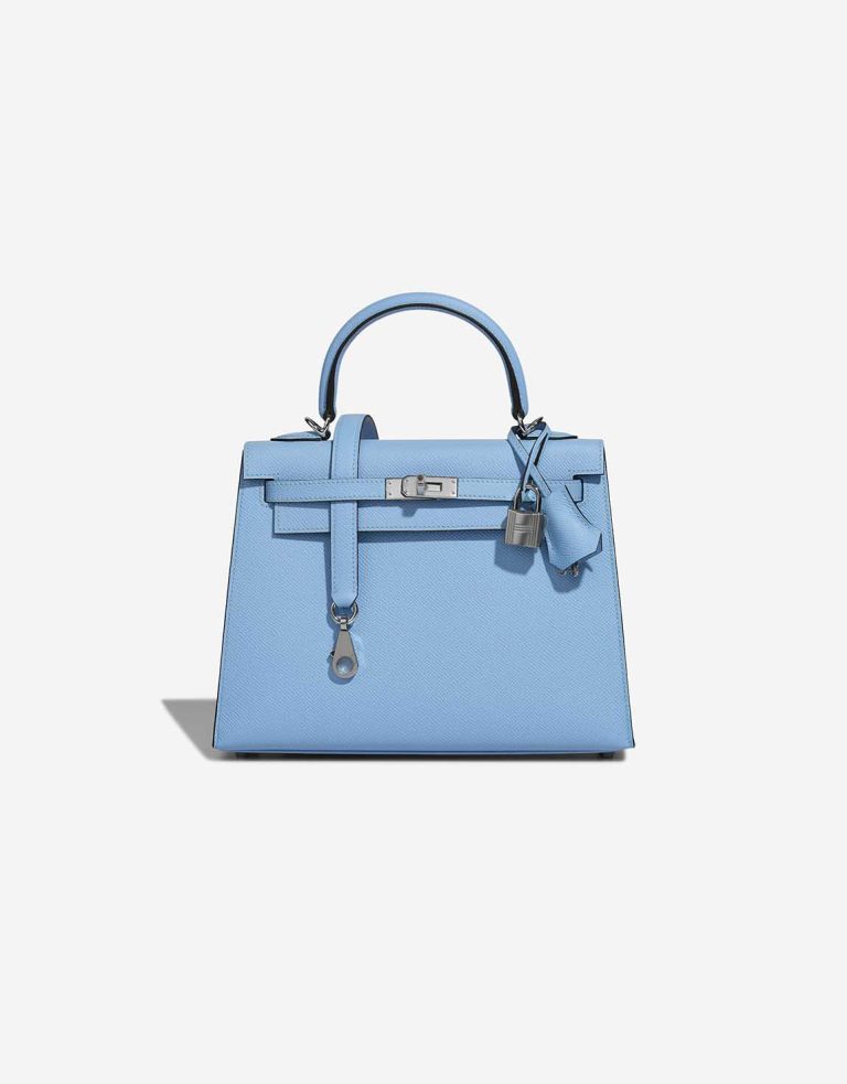 Hermès Kelly 25 Epsom Bleu Céleste Front | Sell your designer bag