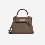 Hermès Kelly 28 Taurillon Clémence Étoupe Front | Verkaufen Sie Ihre Designertasche