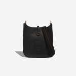 Hermès Evelyne 16 Taurillon Clémence Schwarz Front | Verkaufen Sie Ihre Designer-Tasche