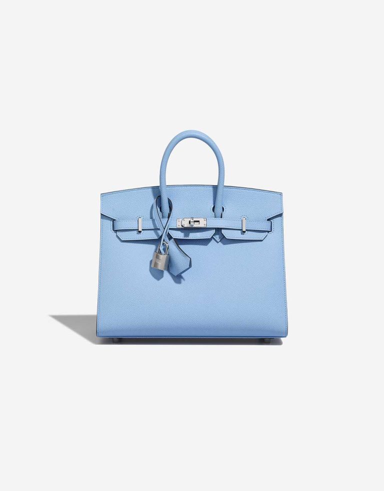 Hermès Birkin 25 Epsom Bleu Céleste Front | Verkaufen Sie Ihre Designertasche