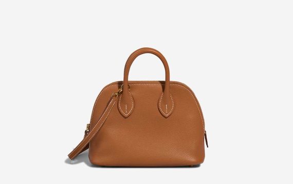 Hermès Bolide 1923 Mini Evercolor Gold Front | Sell your designer bag