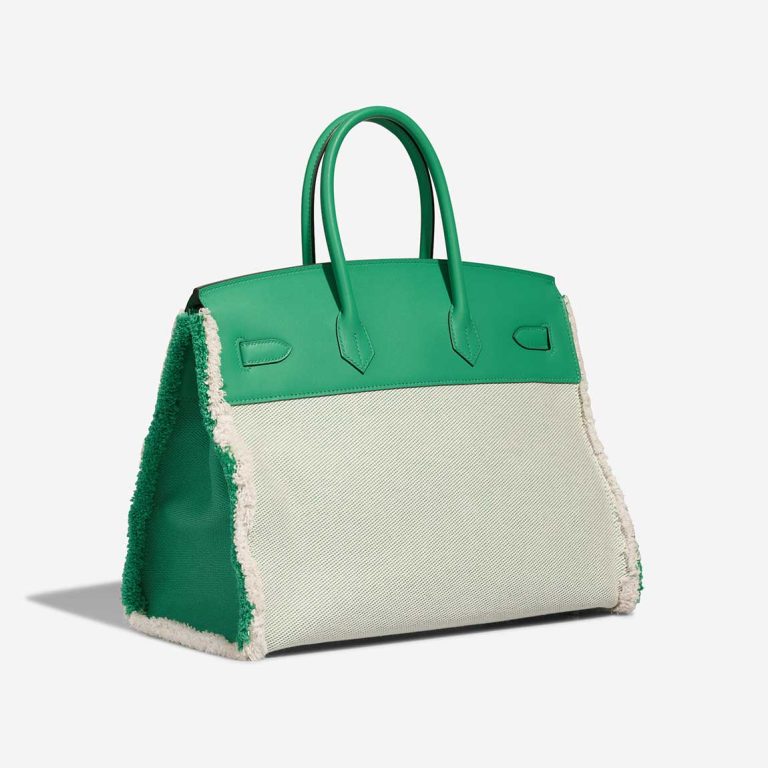 Hermès Birkin Fray 35 Swift / Toile Vert Menthe | Verkaufen Sie Ihre Designertasche