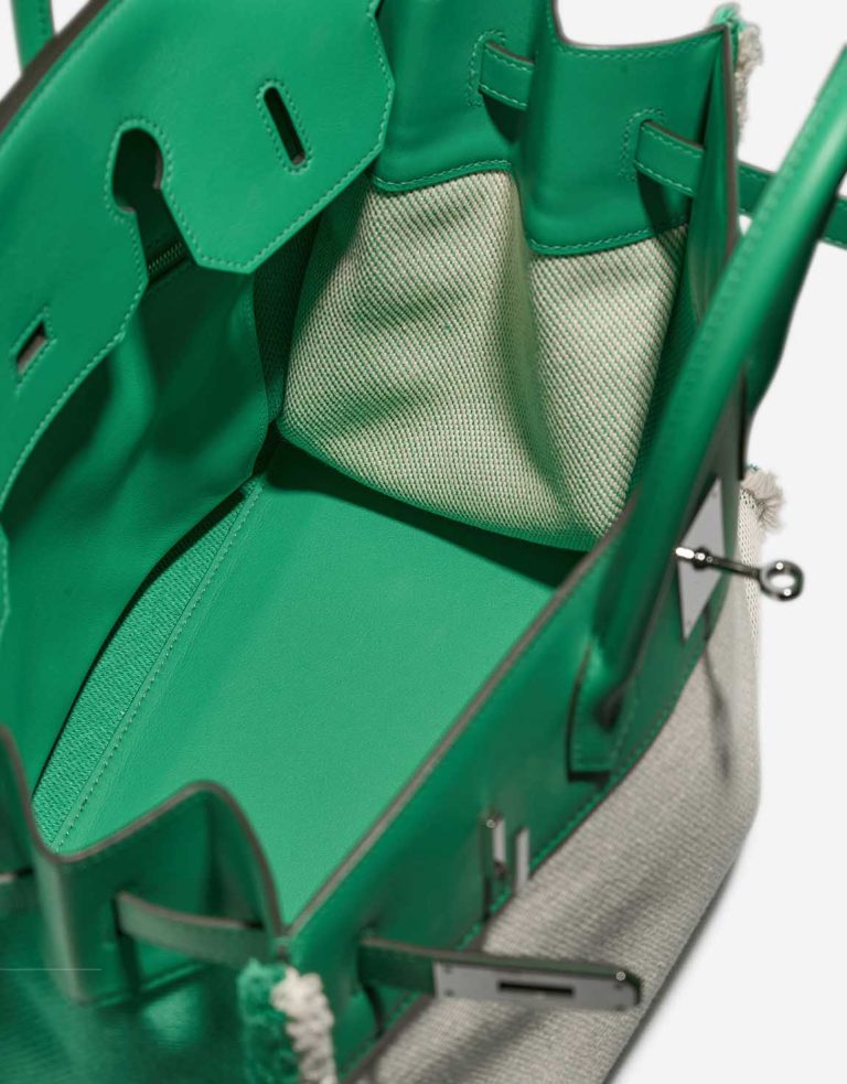 Hermès Birkin Fray 35 Swift / Toile Vert Menthe Inside | Verkaufen Sie Ihre Designertasche