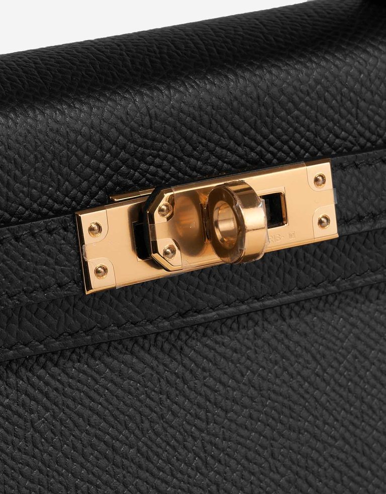 Hermès Kelly Mini Epsom Black Closing System | Sell your designer bag