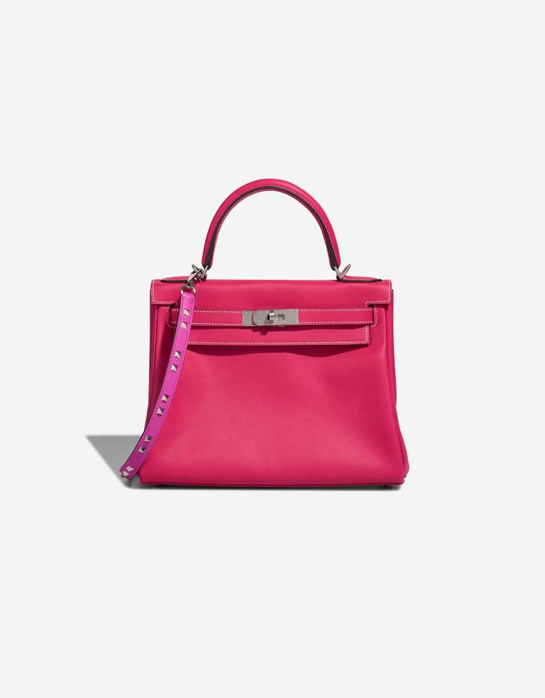 Hermès Dog Carrés Shoulder Strap Swift Magnolia Closing System | Sell your designer bag