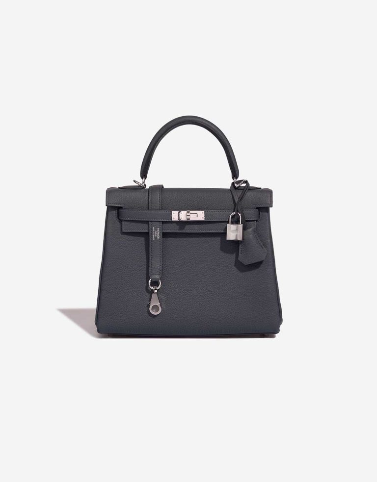 Hermès Kelly 25 Togo Gris Misty Front | Vendre votre sac de créateur