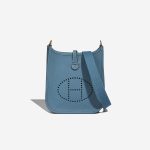 Hermès Evelyne 16 Taurillon Clémence Bleu Jean Front Vendez votre sac de créateur