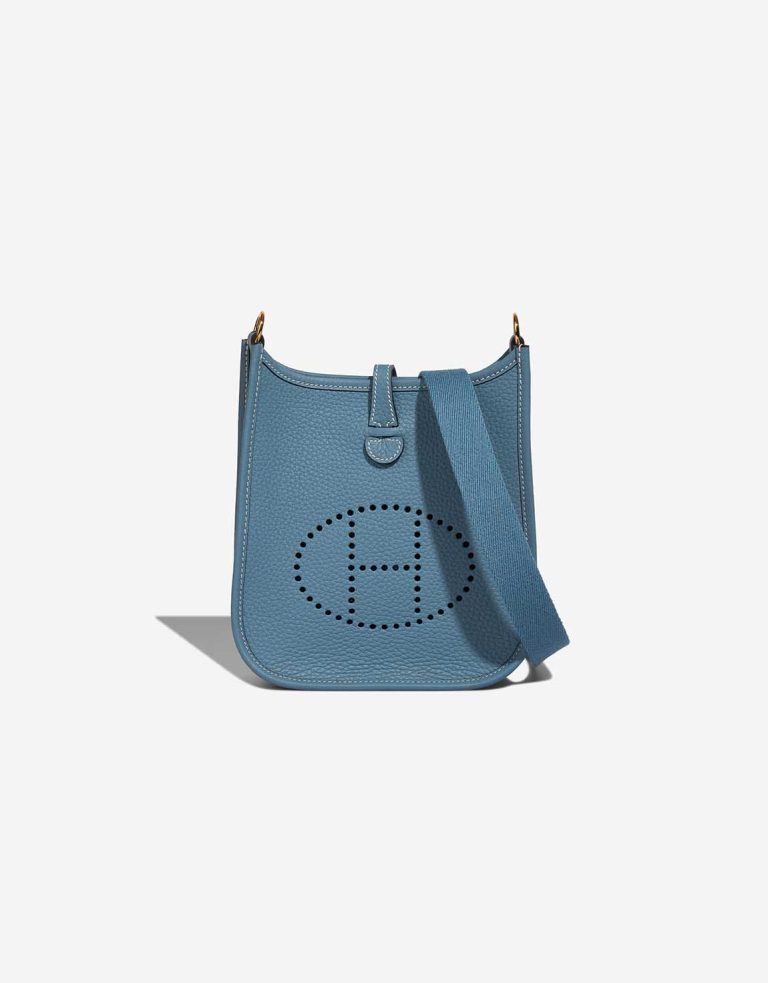 Hermès Evelyne 16 Taurillon Clémence Bleu Jean Front Vendez votre sac de créateur