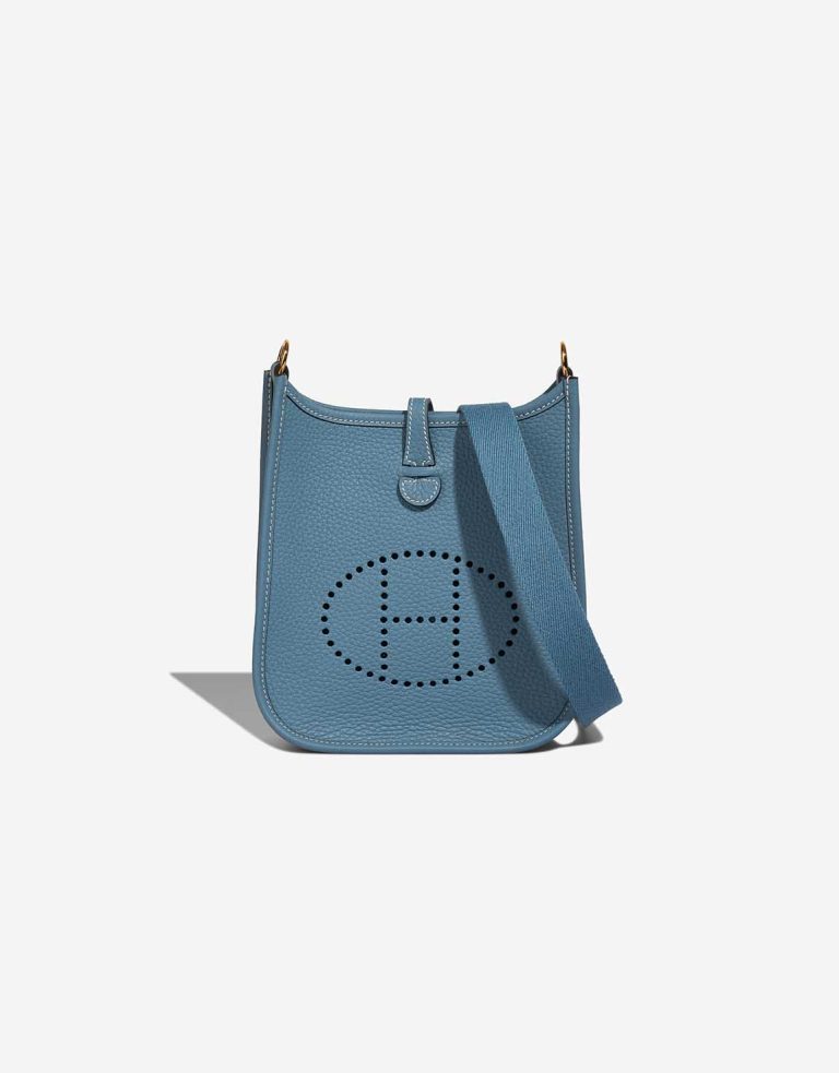 Hermès Evelyne 16 Taurillon Clémence Bleu Jean Front | Verkaufen Sie Ihre Designertasche