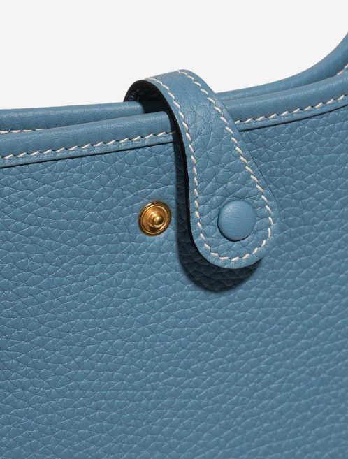 Hermès Evelyne 16 Taurillon Clémence Bleu Jean Système de fermeture | Vendre votre sac de créateur