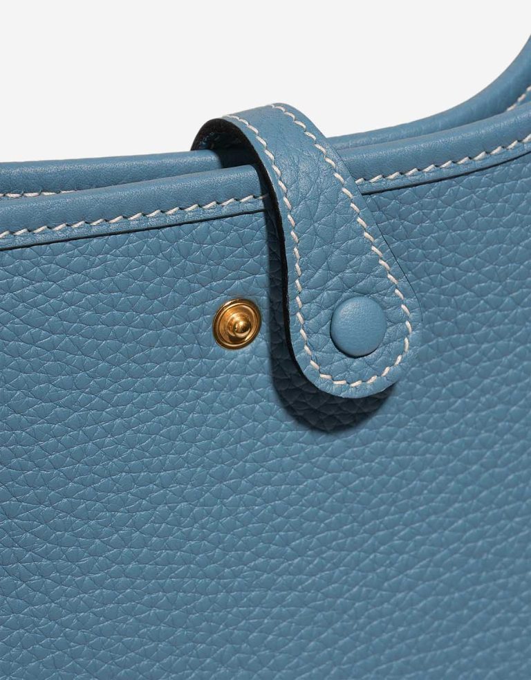 Hermès Evelyne 16 Taurillon Clémence Bleu Jean Système de fermeture | Vendre votre sac de créateur