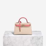 Hermès Kelly HSS Mini Epsom Nata / Rose Azalée Front | Verkaufen Sie Ihre Designer-Tasche