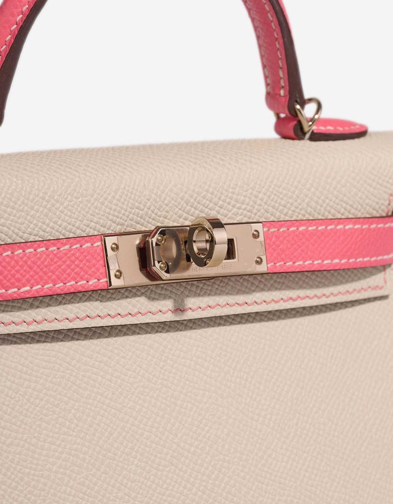 Hermès Kelly HSS Mini Epsom Nata / Rose Azalée Verschluss-System | Verkaufen Sie Ihre Designer-Tasche