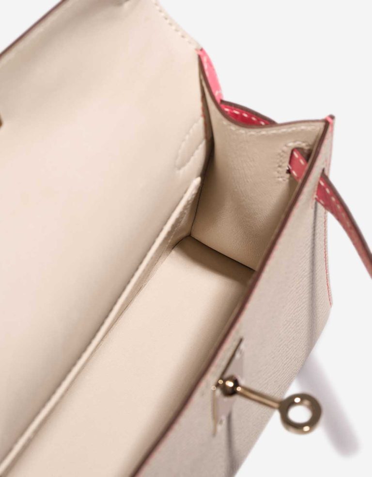 Hermès Kelly HSS Mini Epsom Nata / Rose Azalée Innenseite | Verkaufen Sie Ihre Designer-Tasche