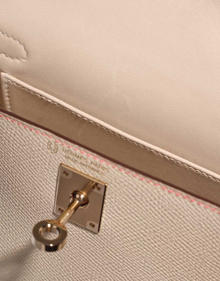 Hermès Kelly HSS Mini Epsom Nata / Rose Azalée Gebrauchsspuren | Verkaufen Sie Ihre Designertasche