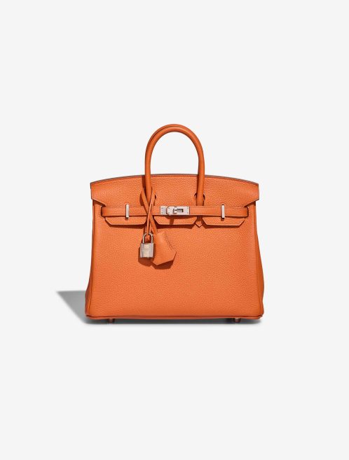 Hermès Birkin 25 Togo Orange Front | Vendez votre sac de créateur