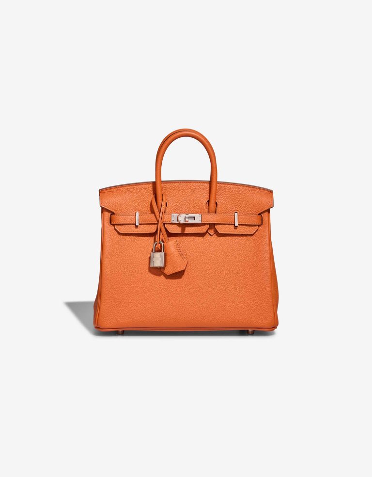 Hermès Birkin 25 Togo Orange Front | Vendez votre sac de créateur