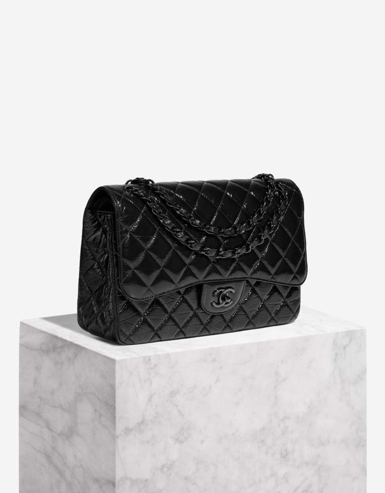 Chanel Timeless Jumbo Patent So Black Front | Sell your designer bag