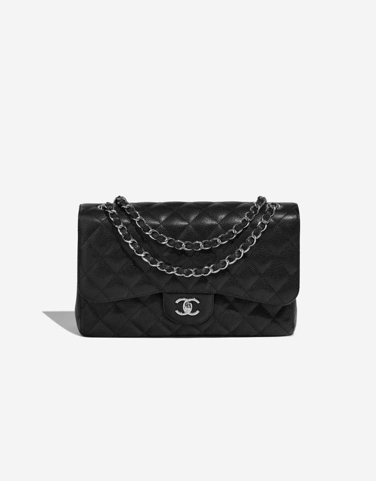 Chanel Timeless Jumbo Caviar Black Front | Sell your designer bag