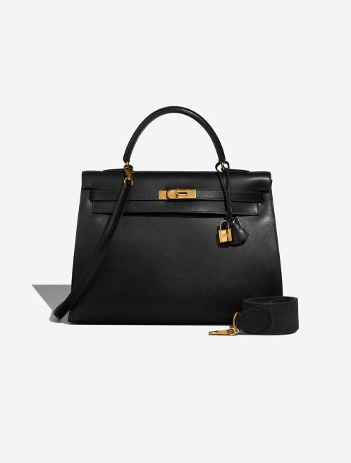 Hermès Kelly 35 Box Schwarze Front | Verkaufen Sie Ihre Designertasche