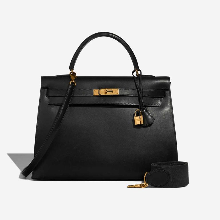 Hermès Kelly 35 Box Schwarze Front | Verkaufen Sie Ihre Designertasche