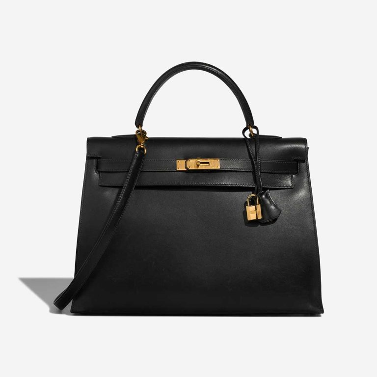 Hermès Kelly 35 Box Schwarze Front | Verkaufen Sie Ihre Designertasche