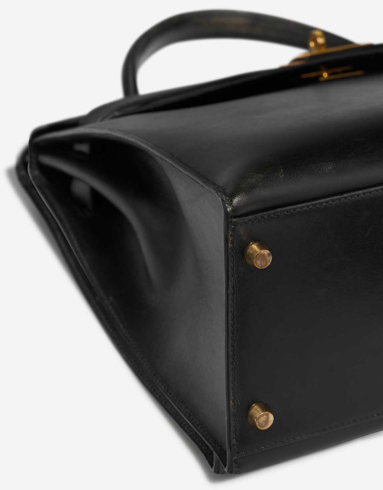 Hermès Kelly 35 Box Schwarz Gebrauchsspuren | Verkaufen Sie Ihre Designertasche