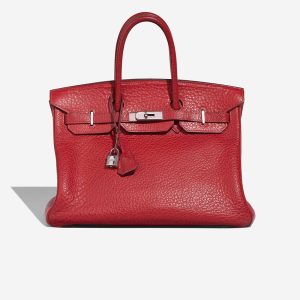 Hermès Birkin 35 Buffalo Rouge Vif Front | Verkaufen Sie Ihre Designertasche