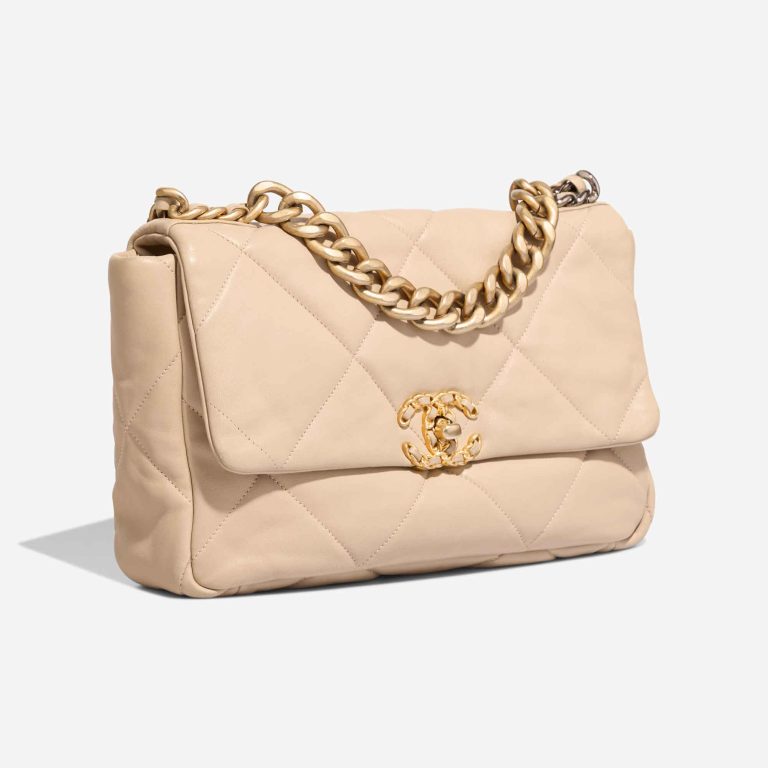 Chanel 19 Flap Bag Lamb Beige | Sell your designer bag