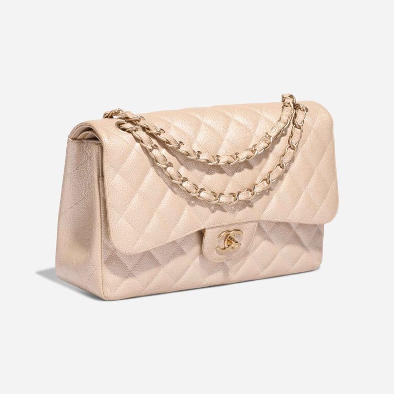 Chanel Timeless Jumbo Caviar Pearl Beige | Sell your designer bag