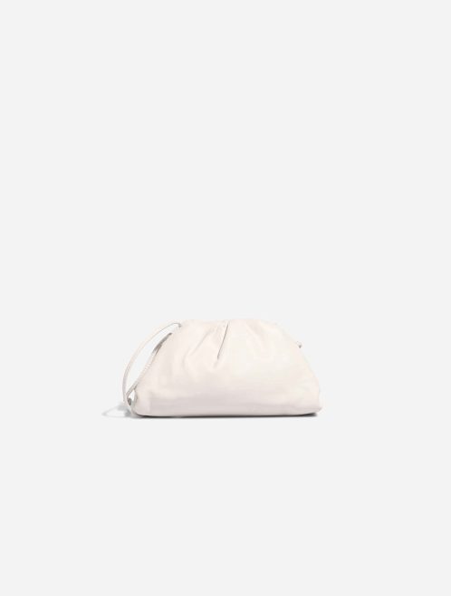 Bottega Veneta Pouch Mini Kalbsleder White Front | Verkaufen Sie Ihre Designer-Tasche