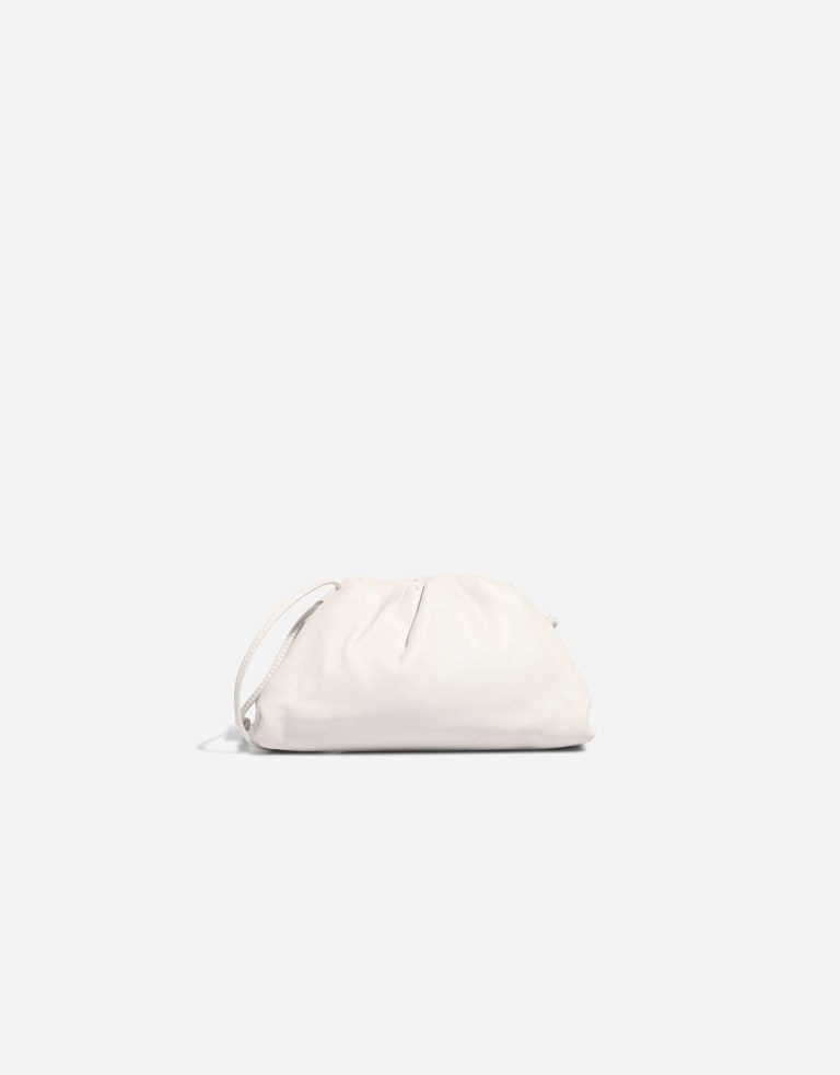 Bottega Veneta Pouch Mini Calf White Front | Vendre votre sac de créateur