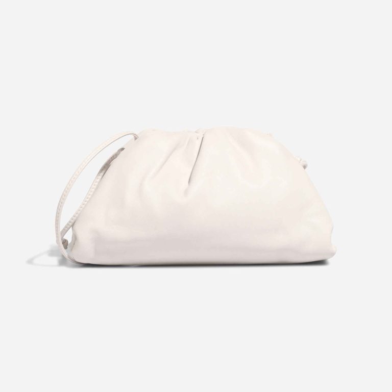 Bottega Veneta Pouch Mini Calf White Front | Sell your designer bag