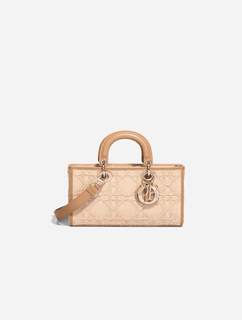 Dior Lady D-Joy Medium Wicker / Calf Beige Front | Sell your designer bag