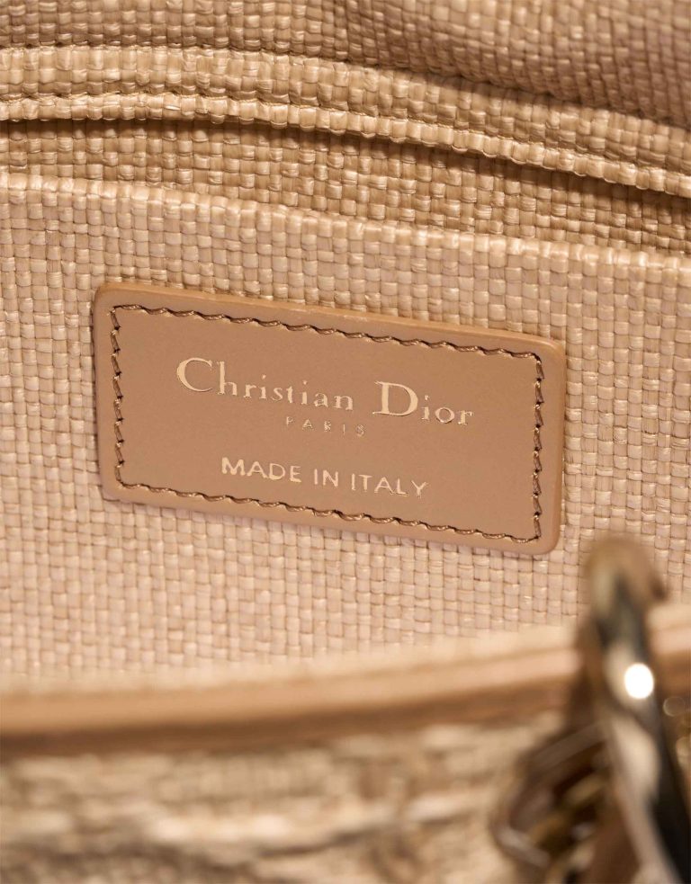 Dior Lady D-Joy Medium Wicker / Calf Beige Logo | Sell your designer bag