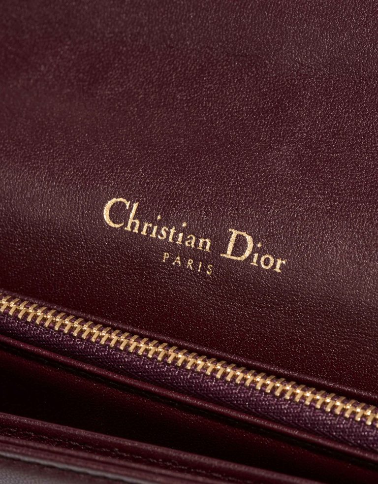 Dior Lady Pouch Lamb Burgundy Logo | Sell your designer bag