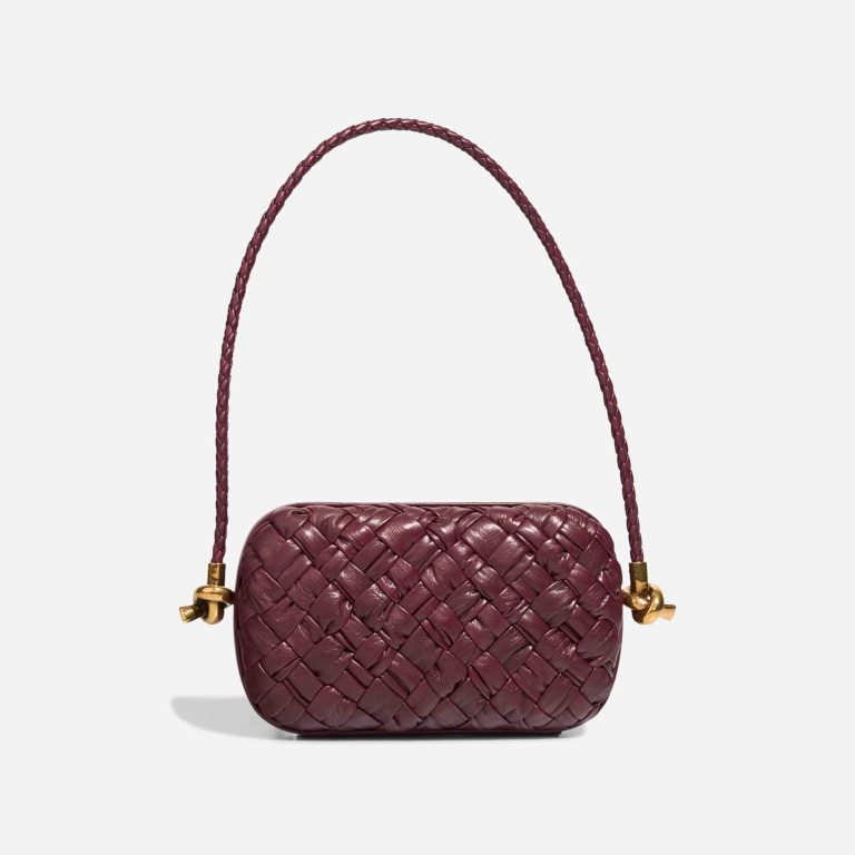 Bottega Veneta Knot Clutch Calf Burgundy | Sell your designer bag